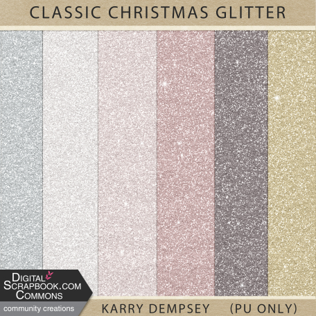 KMRD-Classic Christmas-GlitterPapers