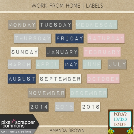 Work From Home - Labels