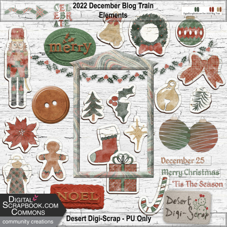 December 2022 Blog Train Elements Kit