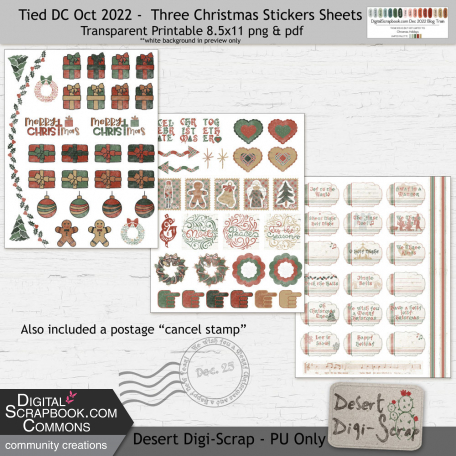 December 2022 Blog Train Stickers Kit