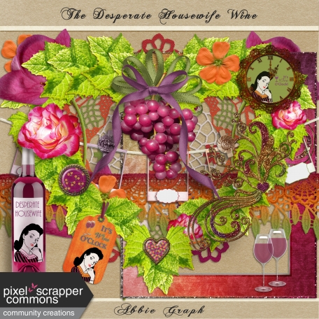 The Desperate Housewife Wine Kit Embellishments