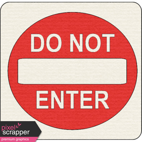 Speed Zone Elements Kit - "Do Not Enter" Sign