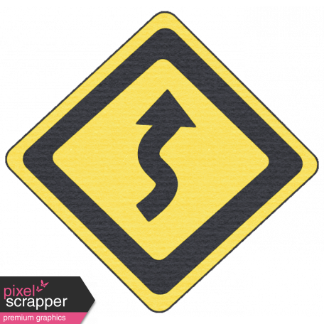 Speed Zone Elements Kit - Curves Ahead Sign