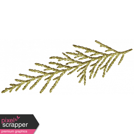 It's Christmas - Glitter Pine Branch