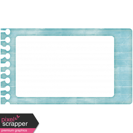 Lil Monster - Blue Notebook Paper Frame