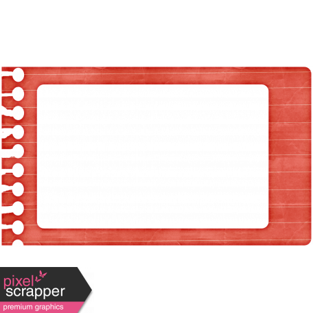 Lil Monster - Red Notebook Paper Frame