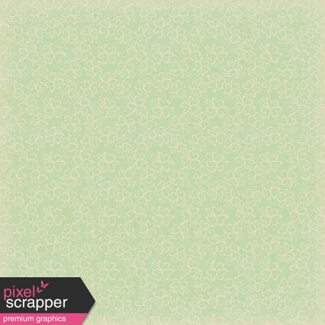 Oh Lucky Day - Light Teal Shamrock Outlines Paper