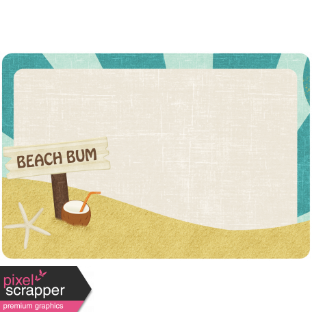 At The Beach - Beach Bum Journal Card