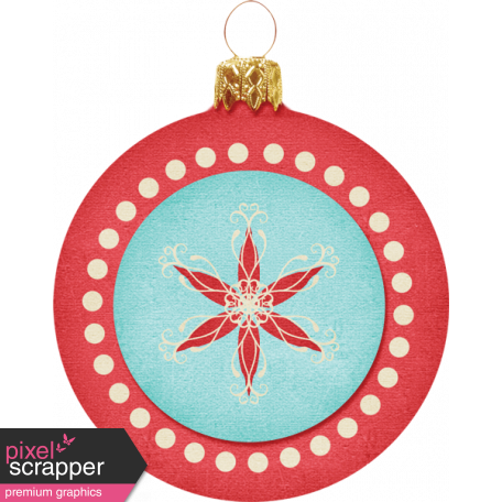 Christmas In July - CB - Round Ornament - Red & Blue