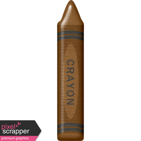 School Fun - Crayon - Brown