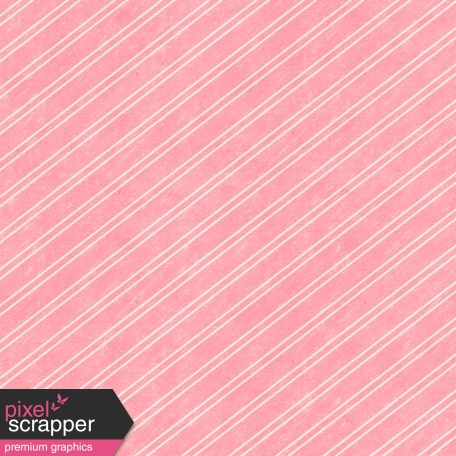 Summer Daydreams - Striped Paper - Pink & White