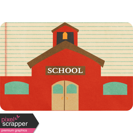 School Fun - Journal Cards - Schoolhouse