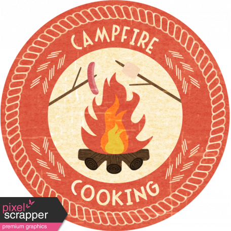 Outdoor Adventures - Word Art - Campfire Cooking