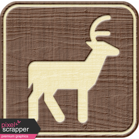 Outdoor Adventures - Recreational Icon Woodchips - Deer