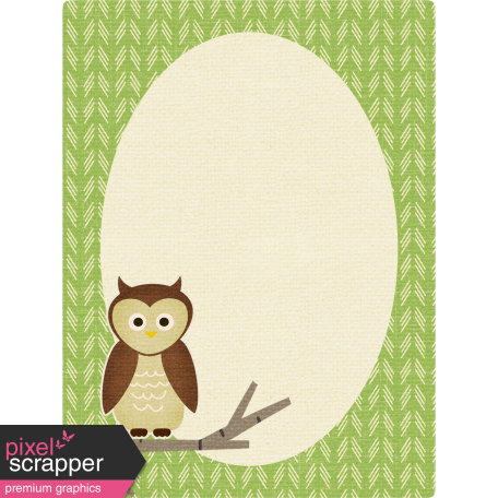 Outdoor Adventures - Journal Card - Owl