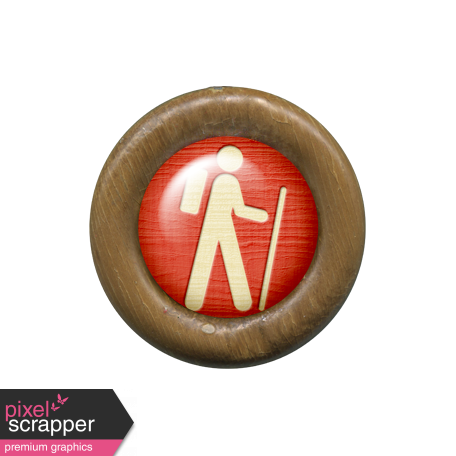 Outdoor Adventures - Wood Flair - Hiking Icon