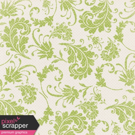 Spookalicious - Green Floral Paper