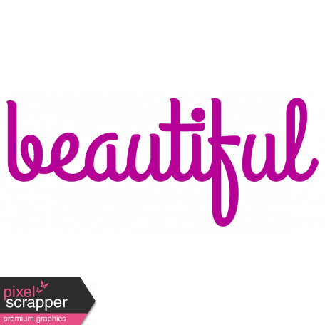 Beautiful Word Art Purple