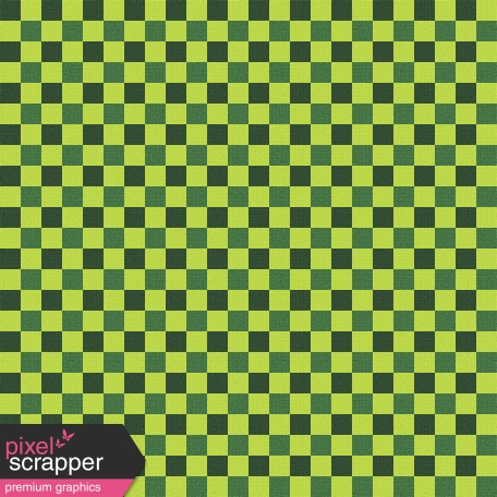 Green Gingham Paper