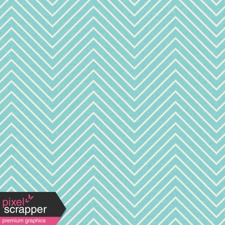 Chevron 03 Paper - Aqua & White