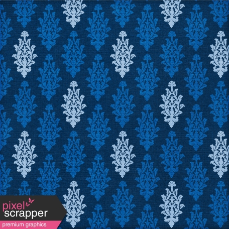 Paper 023 - Damask - Blue