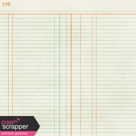 Notebook 13 Paper - Green & Orange