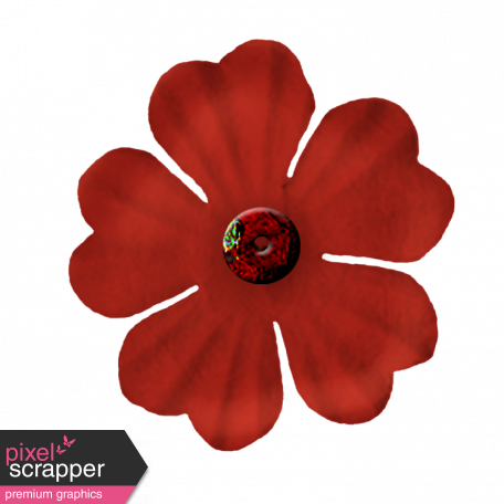 Paper Flower 2 - Red