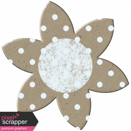Cardboard Flower - Polka Dots