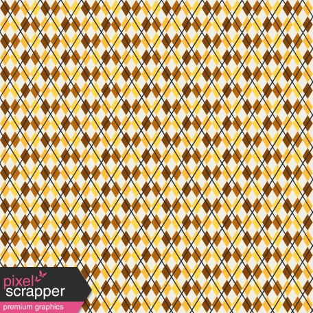 Boozy Beer Paper - Argyle Brown & Yellow