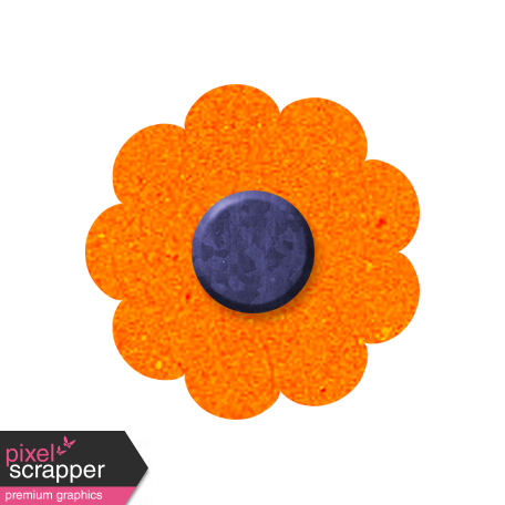 DSF October 2013 Flower - Orange & Blue