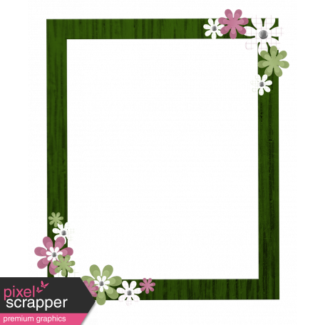 Green Flower Frame