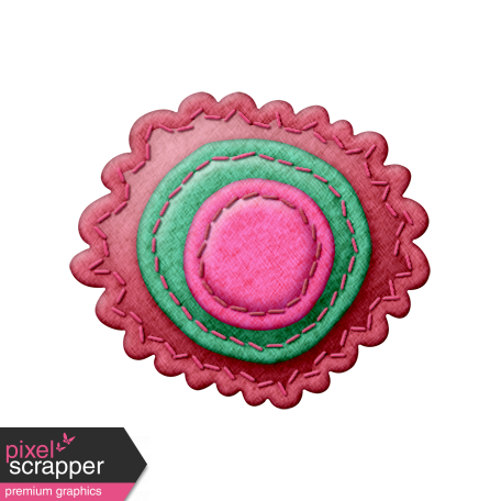 Felt Flower Set 022q - Mexico