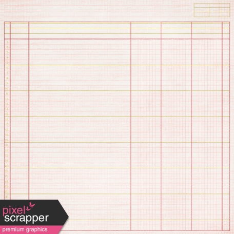 Notebook Paper 11 - Pink & Green