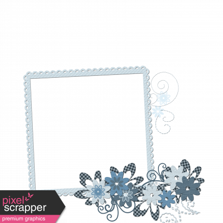 Blue Flower Frame