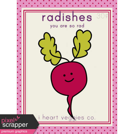 The Veggie Patch Cards Kit - Radishes