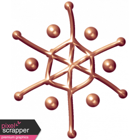 Metal Snowflake 04 - Copper