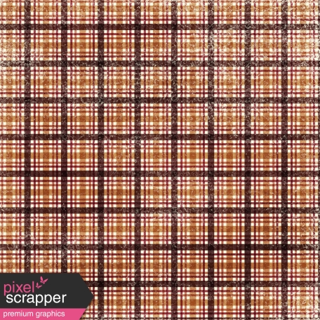 Plaid Paper - Brown & White