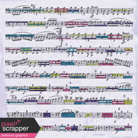 Colored Music Paper
