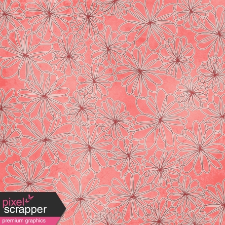 Floral 86 Paper - Red & Pink