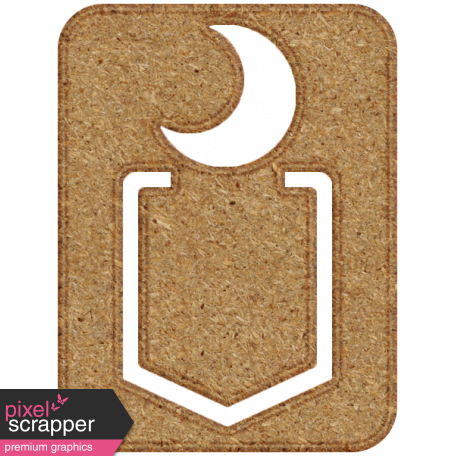 Chipboard Clip - Moon