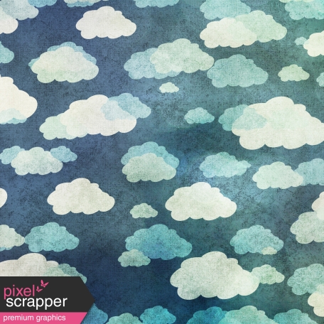 Rainy Days Papers - Navy Clouds