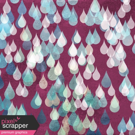 Rainy Days Papers - Raindrops on Purple