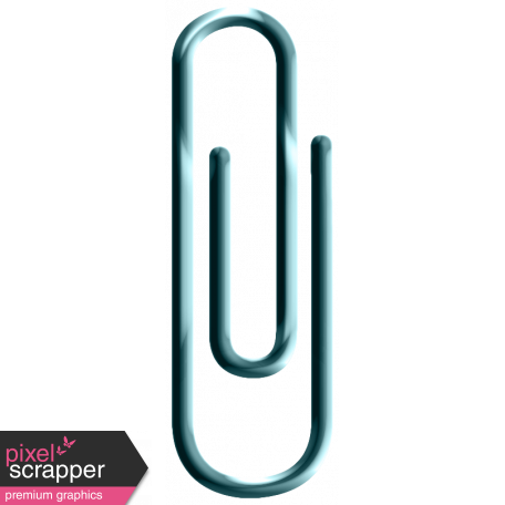 Rainy Days - Blue Metal Paperclip