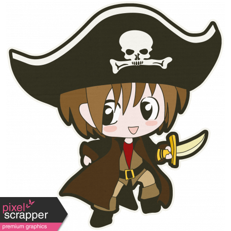 Arrgh! - Pirate Boy Sticker