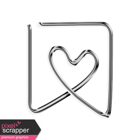 Metal Paper Clips - Paperclip - Heart