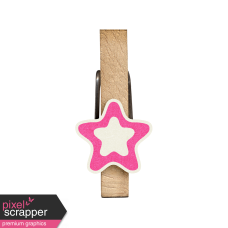 Brothers And Sisters -Clothespin -Star