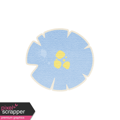 Brothers and Sisters -Flower Sticker Blue