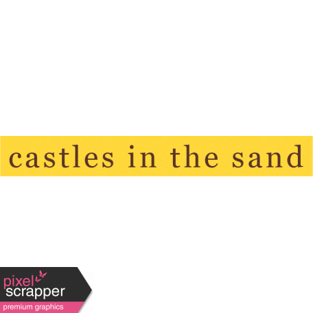 Sand And Beach - Castles in the Sand Word Strip