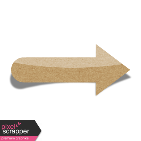 Sand And Beach - Sticker Arrow Peel Brown