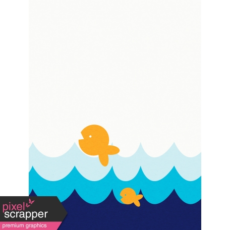Sand & Beach - Gold Fish - Journal Card